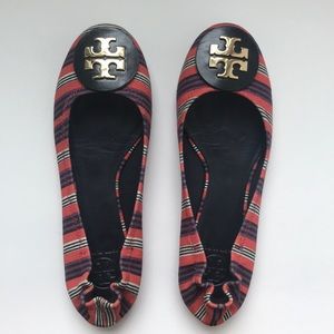 Tory Burch Reva Ballerina Flats-canvas